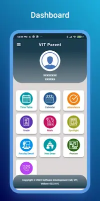 VIT Parent android App screenshot 3